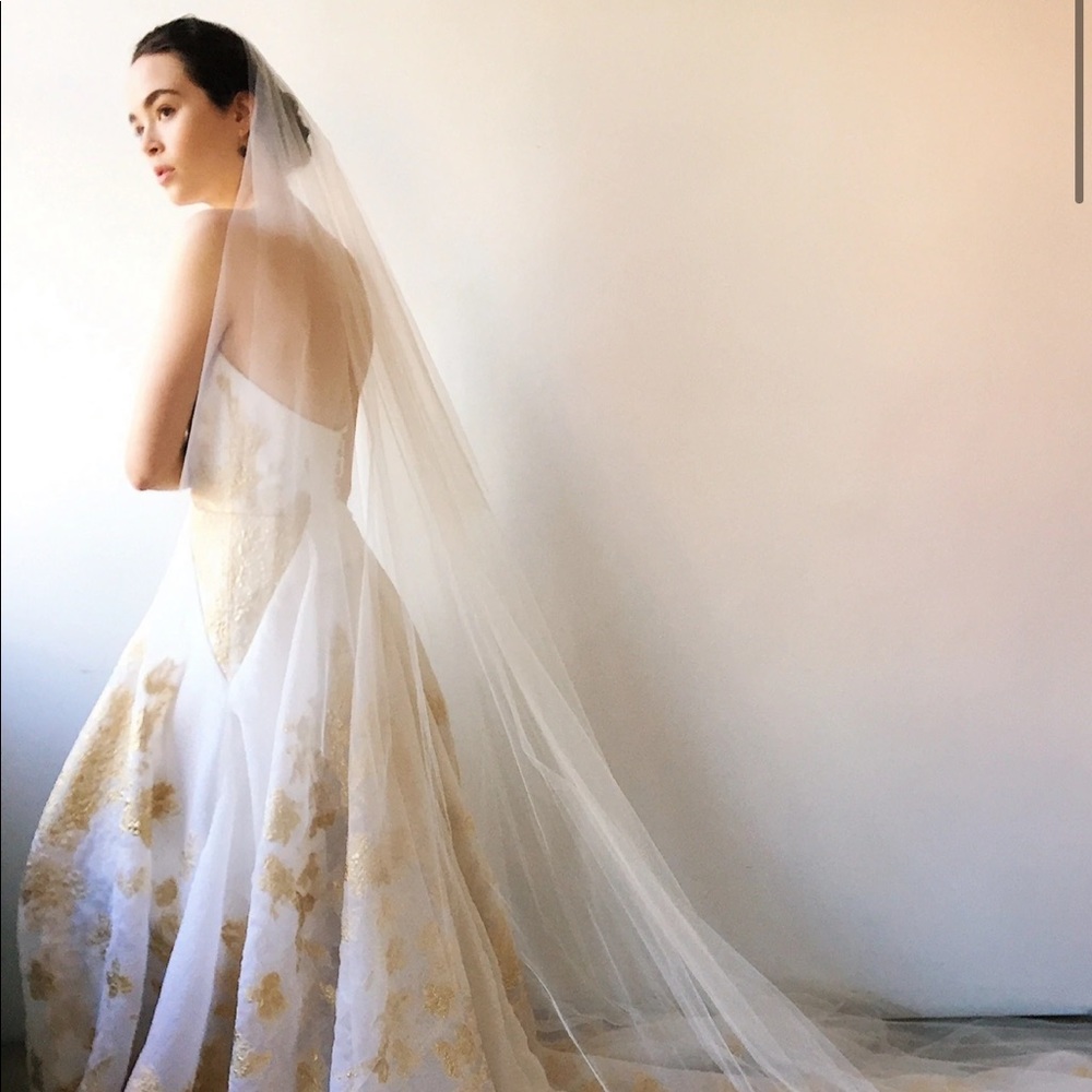 Carol Hannah Heritage Veil (Cathedral Length / Natural White)